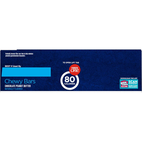 Fiber One 80 Calorie Chewy Bars, Chocolate Peanut Butter, Snack Bars Value Pack, 10 Ct, 8.2 oz...