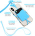 Giantree Mobile Phone Lanyard, Universal Neck Phone Holder Silicone Neck Strap with Card Pocket Phone Lanyard Protective Cover Compatible with Mos...