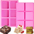 Webake Brownie Pan with Dividers Silicone, 2.5" x 2.5" x 1" Square Brownie Mold for Baking Brownie, Chocolate Bar, Muffin, Cornbread, Square Cupca...