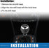 5 Speed Manual Transmission Shift Knob Car Shift Knob Head Lever Shifter for Toyota for Corolla 2007-2013 Plastic Black...