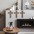 Yookeer 3 Pcs Wooden Cross Wall Decor Cross Hanging Handmade Antique Religious Brown Wooden Home Decorations Hand Carved Wall Decor for Living Roo...
