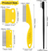 5 Pieces Dog Eye Combs Tear Stain Remover Combs Pet Grooming Comb for Small Dogs Gently Removing Eye Mucus and Crust (Yellow, Black)...