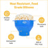 Popco Silicone Popcorn Maker - Microwave Popcorn Popper with Handles - Collapsible Bowl, Heat-Resistant, Easy to Clean, Ideal for Family Movie Nig...