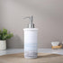 Ceramic Soap Dispenser Blue for Bathroom Kitchen Countertop, Blue and White Hand Soap Dispenser 10oz Bottle Refillable with 304 Stainless Steel Pu...