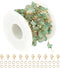 KYUNHOO Charming Green Raw Gemstones Jewelry Chain for Jewelry Making 5m Gold Plated Brass Necklace Chains Bulk Decoration Chain DIY Jewelry Suppl...