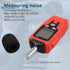 Digital Sound Level Meter Decibel Meter -35dB?135dB LCD Display,Min/Max/Hold Function Temperature Measurement- Noise Reader DB Meter for Home,Engi...