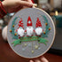 Feltsky 3 Pack Christmas Embroidery Kits for Beginners with Pattern, Cotton Threads, Needles, Instruction, 20cm Hoop - Gift for Mom, Grandma...
