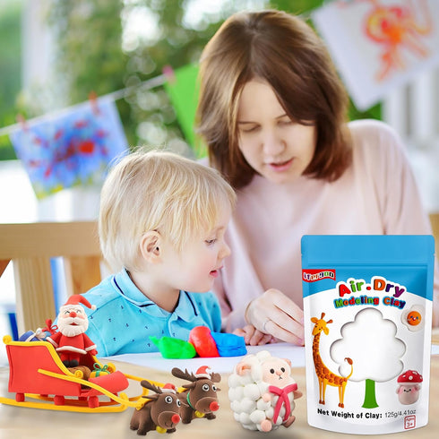 ifergoo Modeling Clay, 24/36 Colors Air Dry Clay Best Gift for Kids, Super Light Magic Clay with Sculpting Tools and Project, No-Sticky and Non-To...
