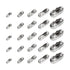 MECCANIXITY Ball Chain Connector Clasps, Stainless Steel Replacement Cord Connector Fit for 1.5/2/2.4/3.2/4mm Beaded Ball Chain, Silver Pack of 10...