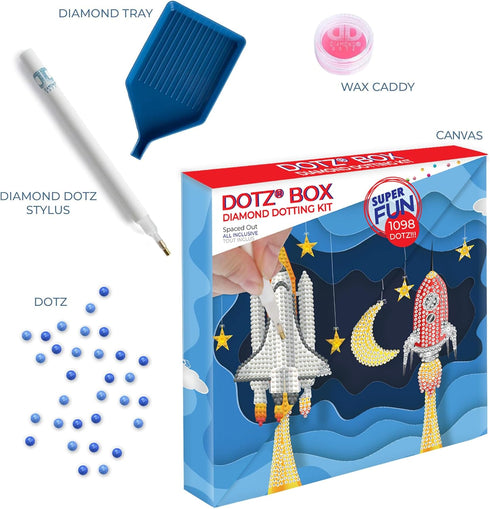 DIAMOND DOTZ ® - Spaced Out Dotz Box, Partial Drill, Round Dotz, Diamond Painting Kits, Diamond Art Kits for Adults, Gem Art, Diamond Art, Kits, 8...