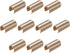 uxcell Leather Rope Clip, 50Pcs Cylindrical Crimping Cord Crimps Foldable String Leather Cord Fastener for DIY Lanyard, Tassel, Jewelry Making, Go...