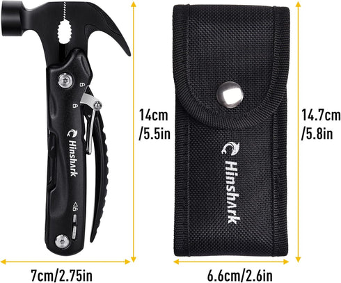 Hinshark Gifts for Men, Hammer Multitool Camping Accessories Cool Gadgets Tools for Men, Birthday Gifts for Him, Men, Dad, Boyfriend, Husband, Gra...
