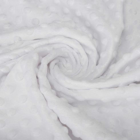 Pro Goleem Baby Soft Minky Dot Blanket with Silky Satin Backing Baby Gifts for Boys and Girls (White, 30’’ x 40’’)...