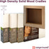 Ampersand Art Supply Wood Gesso Artist Painting Panel: Primed Smooth, 6" x 6", 1-1/2" Cradled Profile...