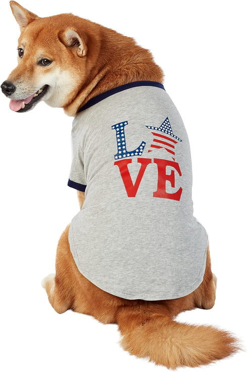 T-Shirt for Dogs, Love Stars & Stripes, Large...