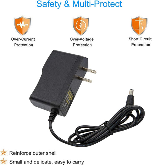 AC DC 9V 1A Power Supply Adapter 1000mA 5.5mm x 2.5m 9V1A Wall Charger 1000mA Power Adapter 9 Volt for ADSL Router Arduino...