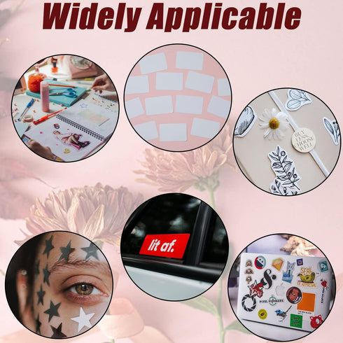 10 Sheets Double Sided Adhesive Dots, 2600pcs Strong Adhesive Transparent Dots Waterproof Dot Glue Stickers Traceless Round for DIY Craft Home Sup...