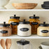 Talented Kitchen 158 Pieces Chalkboard Pantry Stickers - 158 Pieces, White All-Caps on Black, 8.5 x 11 in - Water-Resistant Vinyl Preprinted Label...