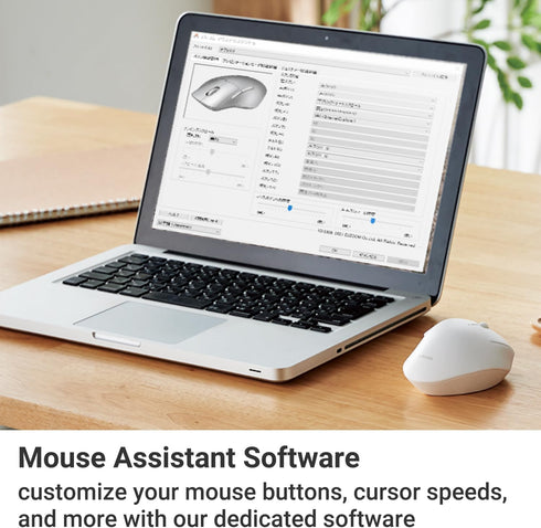 ELECOM Bluetooth Mouse Ergonomic shape, Silent Click, 18-Month Battery Life, 2000DPI, 5 buttons, Optical Sensor, Compatible with PC, Mac, Laptop, ...