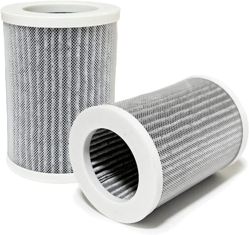 Nispira 3-in-1 HEPA Activated Carbon Replacement Filters For Pure Enrichment Purezone Mini Portable Air Purifier (PEPERSAP), 2 Packs...