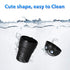 trasgo for Car Cup Holder Trash Can Small Mini Trash Can Car Office Household Trash Can (Black)...