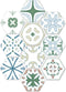 10 Pcs Hexagon Non-Slip Floor Sticker for Home Decor, Peel and Stick Self-Adhesive Wall Sticker for Living Room Kitchen Bathroom, 7.9x9.1inch, 052...
