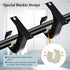 TOKPLNU Ceiling Curtain Rod Bracket, 4 Pack Heavy Duty Curtain Rods Holders, Aluminum Alloy, Black Ceiling Curtain Hooks Hangers Fit for 1 Inch Dr...