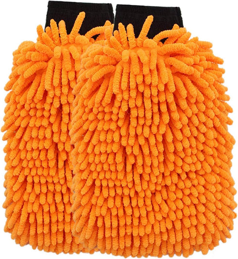 SCRUBIT 2 Pack Car Wash Mitt – Scratch-Free Car Sponges for Washing, Dual Sided Wash Mitts for Car Washing - Premium Car Washing Sponge for Cars, ...