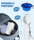Dog Water Bottle Portable, 25oz/750ml Travel Dog Water Bottle with Collapsible Dog Bowls Large, Lightweight & Leak Proof Silicone Dog Drinking Wat...