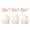 Ercadio 24 Pack Rose Gold One Cupcake Toppers 1st Birthday Cupcake Picks Baby Shower Kids First Birthday Party Cake Decorations Supplies...