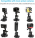 PellKing Action Camera Suction Cup Mount with Adhesive Pad for Car Dashboard Vehicle Windshield & Window Holder Compatible with GoPro Hero 12 11 1...