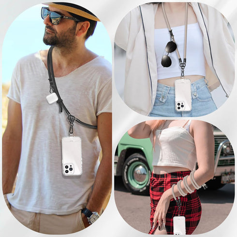 Cell Phone Lanyard Crossbody Strap Phone Case Neck Strap with Phone Patches Lanyard phone holder For Most Phone......