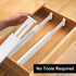 Bamboo Drawer Dividers Organizers, Kitchen Drawer Organizer, Adjustable Drawer Divider for Clothes, Kitchen, Dresser, Bedroom, Bathroom and Office...