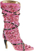 EVER FAITH Lady High-Heel Brooch Pink Austrian Crystal Shoe Boot...