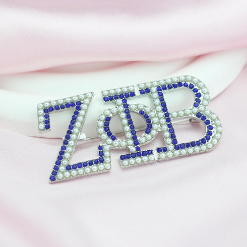 Pearl ZPB Brooch Pin for Women ZPB Gift Greek Sorority Paraphernalia Gift for Finer Women Jewelry 1920 Sisterhood Gift...