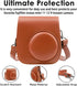 Protective Camera Case for Fujifilm Instax Mini 11 12 9 Instant Camera with Instax Mini Album, Photo Album for Fujifilm Instax Mini Camrea, PU Lea...
