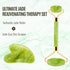 Jade Roller & Gua Sha Facial Tools, Natural Anti-Aging Jade Beauty Skin-Care Tool Face Roller to Rejuvenate Facial Skin Cooling, Slimming & Firmin...