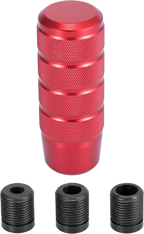 X AUTOHAUX Metal Universal 9.5cm Shift Knob Gear Shift Manual Transmission Stick Shift Knob Set for Car Red...