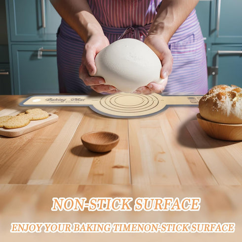 Silicone Bread Sling for Dutch Oven, Reusable Non-Stick Sourdough Baking Mat with Long Handles, Silicone Bread Sling Baking Mat For Transfer Sour ...