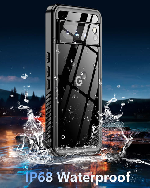 Oterkin for Google Pixel 8 Pro Case Waterproof, Pixel 8 Pro Case with Built-in Screen&Camera Protector,360° Full Body Protection Dustproof Shockpr...