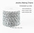 Jabogrii 10 Meters Stainless Steel Jewelry Making Chains Silver Chain Bulk DIY Craft Chain Jewelry Chain Roll for Women Necklace Bracelet...