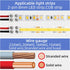 40 PCS 2-Pin 8mm Solderless Led Strip Connectors, Reliable Led Light Strip Connectors Screw Down 8mm Tape to Wire, Easy-to-Install Led Connector, ...