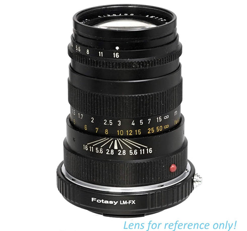 Fotasy Copper Leica M Lens to Fuji X Adapter, Leica M Mount to X-Mount Adapter, Compatible with Fujifilm X-Pro1 X-Pro2 X-E1 X-E2 X-E3 X-A5 X-M1 X-...