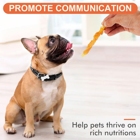 MON2SUN Rawhide Free Dog Treats Chicken Wrapped Cod Sticks for Small Dogs Soft Training Snacks 14.11oz...