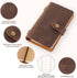 Leather Small Travel Journal Notebook, Vintage Daily Journal notebook Lined Paper, Handmade Mini Leather Notepad for Women & Men(2 pack/brown*2)...