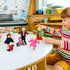 Wooden Dollhouse Family Set of 7, Mini Figures for Pretend Play, Classic Doll House Accessories for Kids & Toddlers...