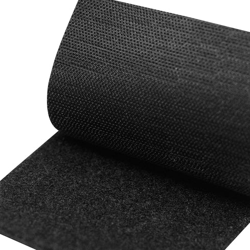 (4x6 Inch, 8 Sets) Stick On for Fabric, No Sew Sticky Back Patches for Clothes, Curtains - Double Sided Hook and Loop Tape Strips with Adhesive fo...