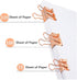 Binder Clips Paper Clamps, Assorted Sizes Set (Small, Medium, Large) for Office School and Home Supplies (Rose Gold)...