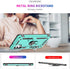 LeYi Samsung Galaxy A32 5G Case, Mint Military-Grade Ring Holder Kickstand Phone Case with 2 Pack Tempered Glass Screen Protector (Not Fit 4G)...