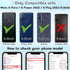 NZND Case for Motorola Moto G Pure/Moto G Play 2023/ Power 2022 with Tempered Glass Screen Protector, Ring Holder/Wrist Strap, Glitter Floating Li...